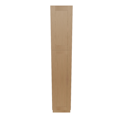 Utility Kitchen Cabinet U1584 Shaker Toffee LessCare 15 in. width 84 in. height 24 in. depth