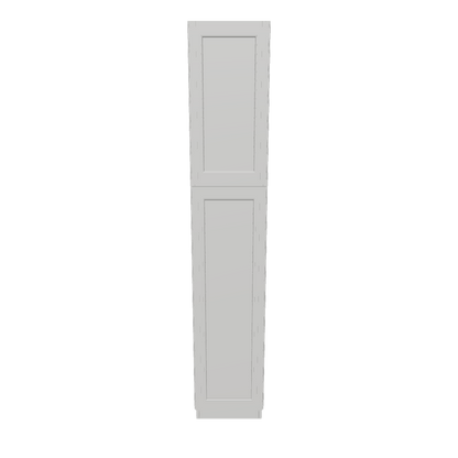 Utility Kitchen Cabinet U1584 Milan Pearl 15 in. width 84 in. height 24 in. depth