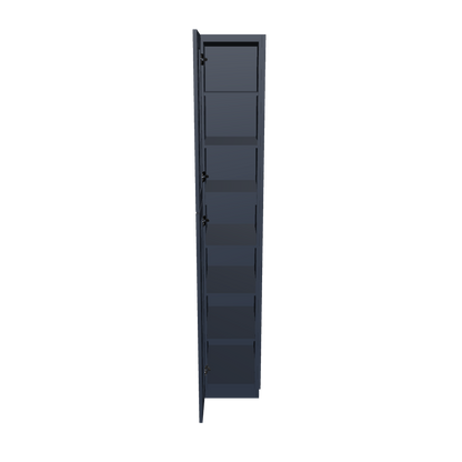 Utility Kitchen Cabinet U1590 Danbury Blue LessCare 15 in. width 90 in. height 24 in. depth