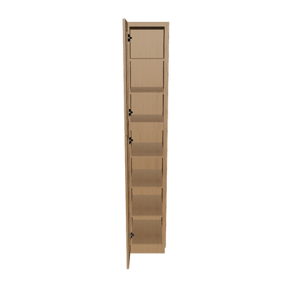Utility Kitchen Cabinet U1590 Shaker Toffee LessCare 15 in. width 90 in. height 24 in. depth