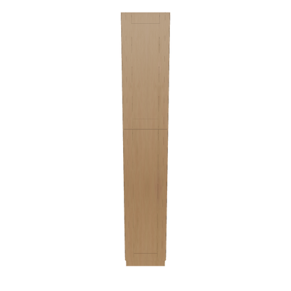 Utility Kitchen Cabinet U1590 Shaker Toffee LessCare 15 in. width 90 in. height 24 in. depth