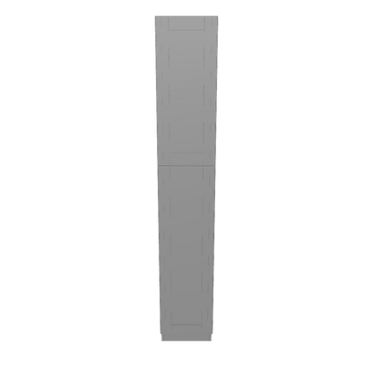 Utility Kitchen Cabinet U1590 Colonial Gray LessCare 15 in. width 90 in. height 24 in. depth