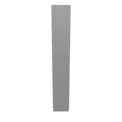 Utility Kitchen Cabinet U1596 Colonial Gray LessCare 15 in. width 96 in. height 24 in. depth