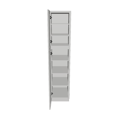 Utility Kitchen Cabinet U1884 Milan Pearl 18 in. width 84 in. height 24 in. depth