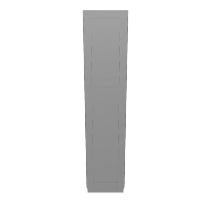 Utility Kitchen Cabinet U1884 Colonial Gray LessCare 18 in. width 84 in. height 24 in. depth