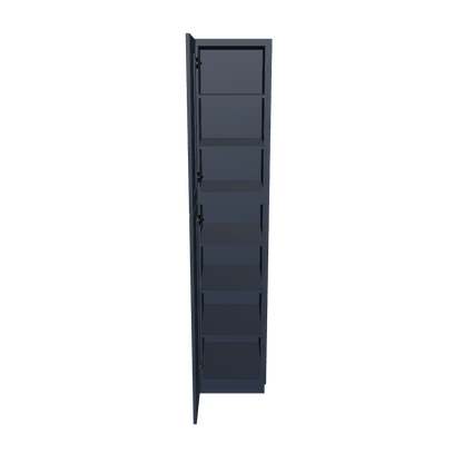 Utility Kitchen Cabinet U1890 Danbury Blue LessCare 18 in. width 90 in. height 24 in. depth