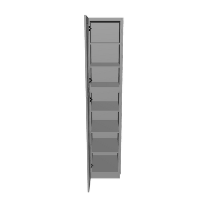 Utility Kitchen Cabinet U1890 Colonial Gray LessCare 18 in. width 90 in. height 24 in. depth