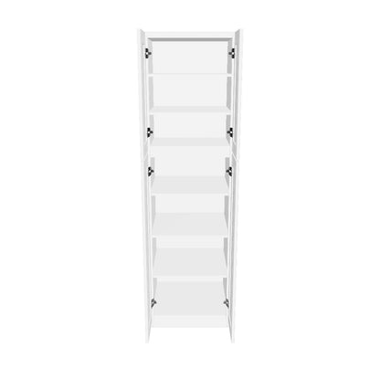 Utility Kitchen Cabinet U2484 Alpina White LessCare 24 in. width 84 in. height 24 in. depth