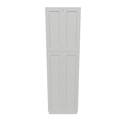 Utility Kitchen Cabinet U2484 Milan Pearl 24 in. width 84 in. height 24 in. depth