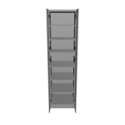 Utility Kitchen Cabinet U2490 Colonial Gray LessCare 24 in. width 90 in. height 24 in. depth