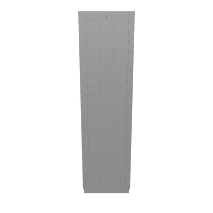 Utility Kitchen Cabinet U2490 Colonial Gray LessCare 24 in. width 90 in. height 24 in. depth