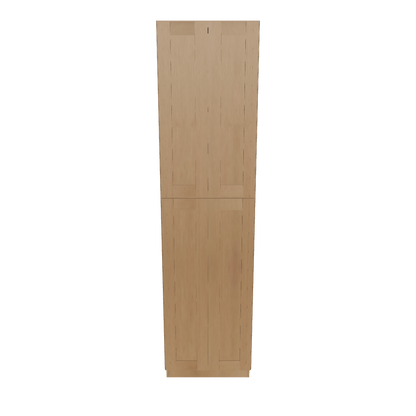 Utility Kitchen Cabinet U2496 Shaker Toffee LessCare 24 in. width 96 in. height 24 in. depth
