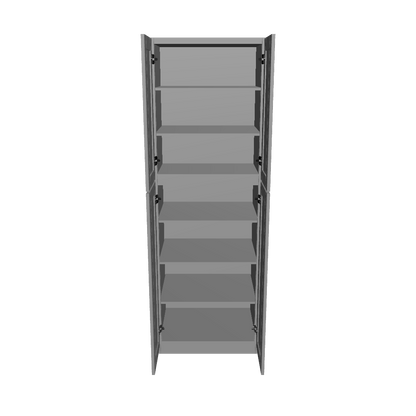 Utility Kitchen Cabinet U3090 Colonial Gray LessCare 30 in. width 90 in. height 24 in. depth