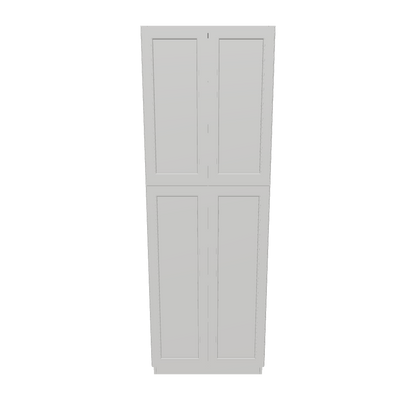 30”W x 90”H x 24”D Utility Kitchen Cabinet - Milan Pearl