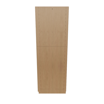 Utility Kitchen Cabinet U3090 Shaker Toffee LessCare 30 in. width 90 in. height 24 in. depth