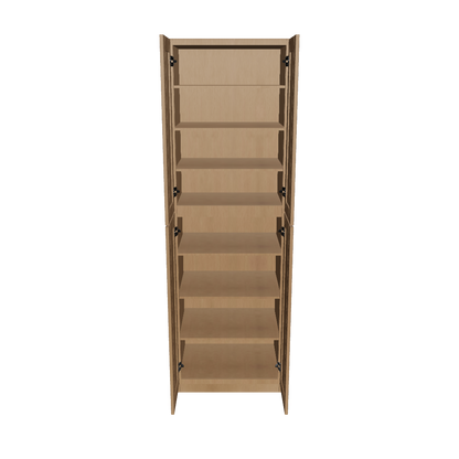 Utility Kitchen Cabinet U3096 Shaker Toffee 30"W x 84"H x 24"D