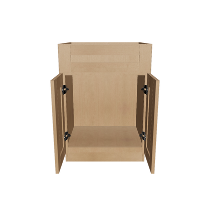 Vanity Sink Base Cabinet 24 in W x 21 in D x 34 1/2 in H - Shaker Toffee