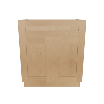 Vanity Sink Base Cabinet 30 in W x 21 in D x 34 1/2 in H - Shaker Toffee