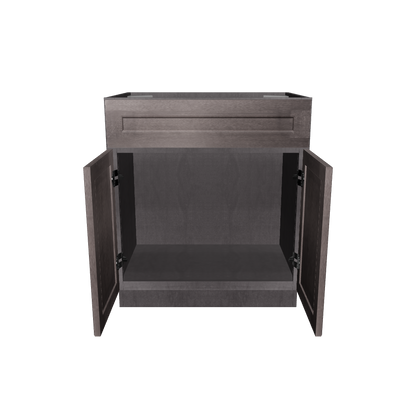 Vanity Sink Base Cabinet 30"W x 21"D x 34 1/2"H - Milan Slate