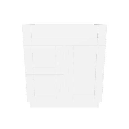 30 W x 21 D x 34.5 H Vanity Sink Base Cabinet with Left Drawers - Alpina White