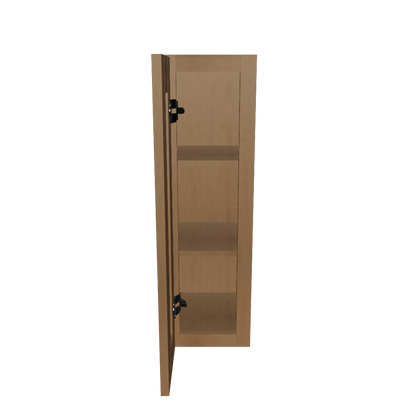 Wall Kitchen Cabinet W0930 Shaker Toffee LessCare 9 in. width 30 in. height 12 in. depth