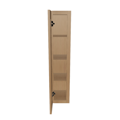 Wall Kitchen Cabinet W0942 Shaker Toffee LessCare 9 in. width 42 in. height 12 in. depth