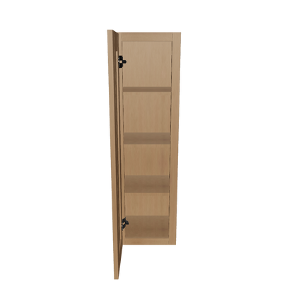 Wall Kitchen Cabinet W1242 Shaker Toffee LessCare 12 in. width 42 in. height 12 in. depth