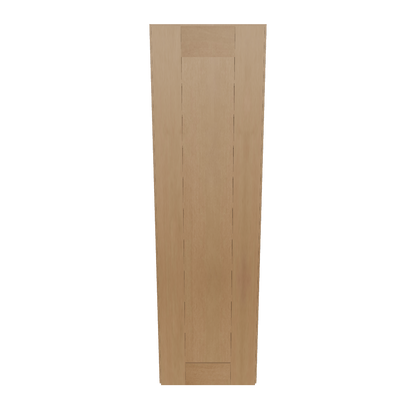 Wall Kitchen Cabinet W1242 Shaker Toffee LessCare 12 in. width 42 in. height 12 in. depth