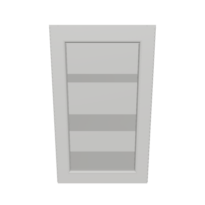 Frosted Glass Door Wall Kitchen Cabinet WMD1830 Milan Pearl 18 in. width 30 in. height 12 in. depth