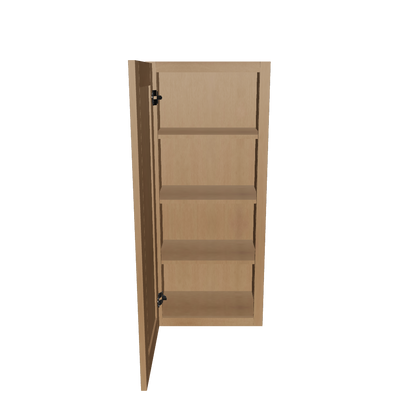 Wall Kitchen Cabinet W1842 Shaker Toffee LessCare 18 in. width 42 in. height 12 in. depth