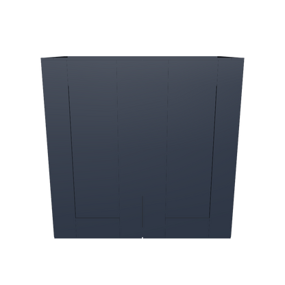 Wall Kitchen Cabinet W2424 Danbury Blue LessCare 24 in. width 24 in. height 12 in. depth