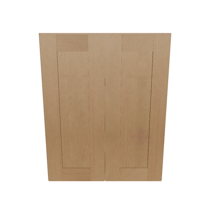 Wall Kitchen Cabinet W2430 Shaker Toffee LessCare 24 in. width 30 in. height 12 in. depth