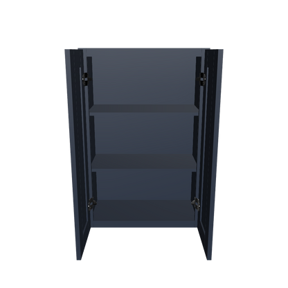 Wall Kitchen Cabinet W2436 Danbury Blue LessCare 24 in. width 36 in. height 12 in. depth