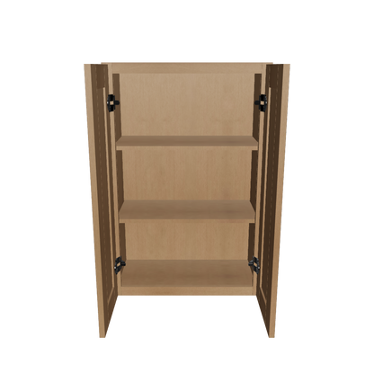 Wall Kitchen Cabinet W2436 Shaker Toffee LessCare 24 in. width 36 in. height 12 in. depth