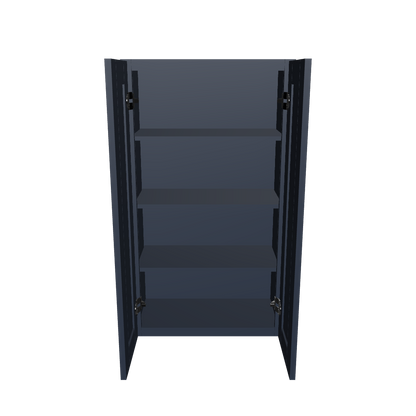 Wall Kitchen Cabinet W2442 Danbury Blue LessCare 24 in. width 42 in. height 12 in. depth