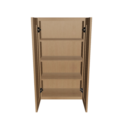 Wall Kitchen Cabinet W2442 Shaker Toffee LessCare 24 in. width 42 in. height 12 in. depth