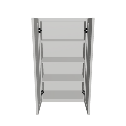 Wall Kitchen Cabinet W2442 Milan Pearl 24 in. width 42 in. height 12 in. depth