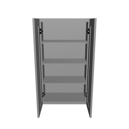 Wall Kitchen Cabinet W2442 Colonial Gray LessCare 24 in. width 42 in. height 12 in. depth