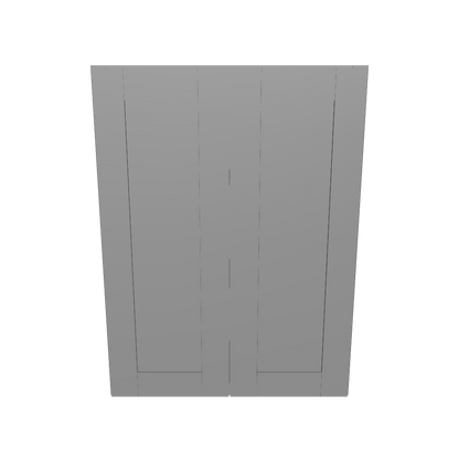 Wall Kitchen Cabinet W2736 Colonial Gray LessCare 27 in. width 36 in. height 12 in. depth