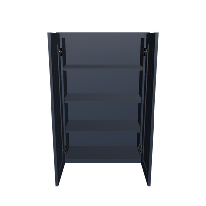 Wall Kitchen Cabinet W2742 Danbury Blue LessCare 27 in. width 42 in. height 12 in. depth