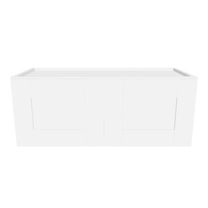 Wall Kitchen Cabinet W3012 Alpina White LessCare 30 in. width 12 in. height 12 in. depth