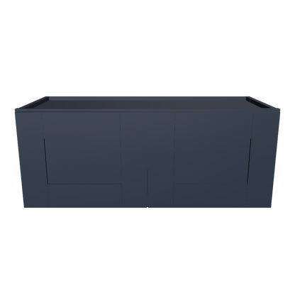 Wall Kitchen Cabinet W3012 Danbury Blue LessCare 30 in. width 12 in. height 12 in. depth