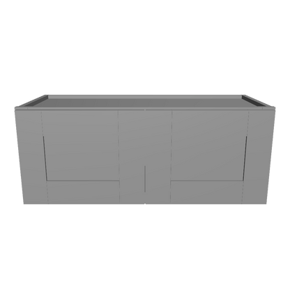 Wall Kitchen Cabinet W3012 Colonial Gray LessCare 30 in. width 12 in. height 12 in. depth