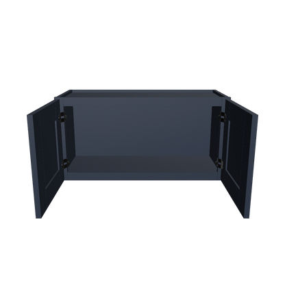 Wall Kitchen Cabinet W3015 Danbury Blue LessCare 30 in. width 15 in. height 12 in. depth