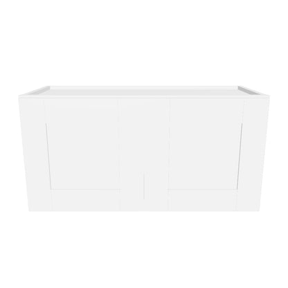 Wall Kitchen Cabinet W3015 Alpina White LessCare 30 in. width 15 in. height 12 in. depth
