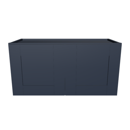 Wall Kitchen Cabinet W3015 Danbury Blue LessCare 30 in. width 15 in. height 12 in. depth