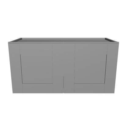 Wall Kitchen Cabinet W3015 Colonial Gray LessCare 30 in. width 15 in. height 12 in. depth