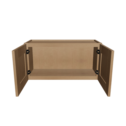 Wall Kitchen Cabinet W3015 Shaker Toffee LessCare 30 in. width 15 in. height 12 in. depth