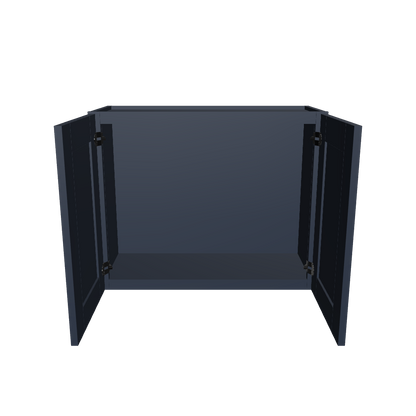 Wall Kitchen Cabinet W3024 Danbury Blue LessCare 30 in. width 24 in. height 12 in. depth