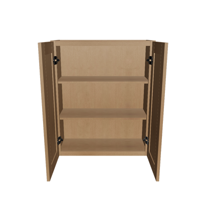 Wall Kitchen Cabinet W3036 Shaker Toffee LessCare 30 in. width 36 in. height 12 in. depth